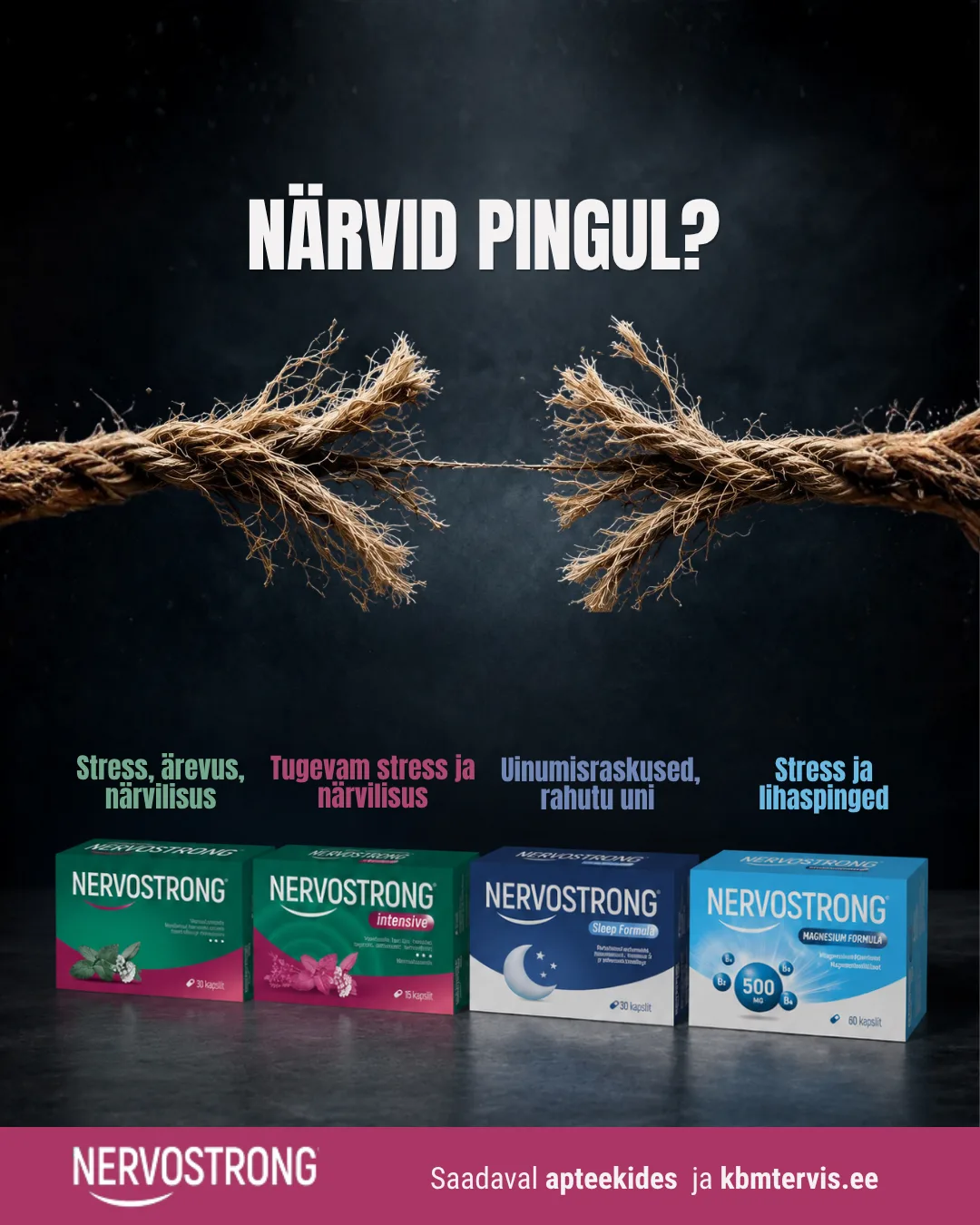 Nervostrong stress, närvilisus, ärevus
